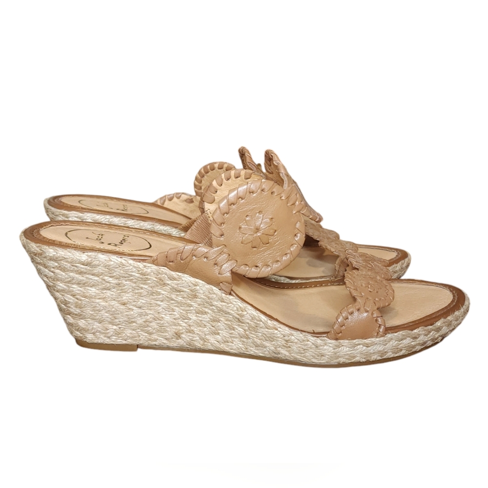 Jack Rogers Brown Wedges with Elegant Design